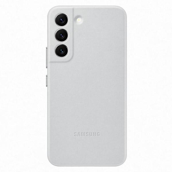 Etui Samsung EF-VS901LJ S22 S901 jasnoszary/light gray Leather Cover