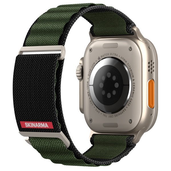 Skinarma pasek Kobu Apple Watch Ultra    49/46/45/44mm oliwkowy/olive