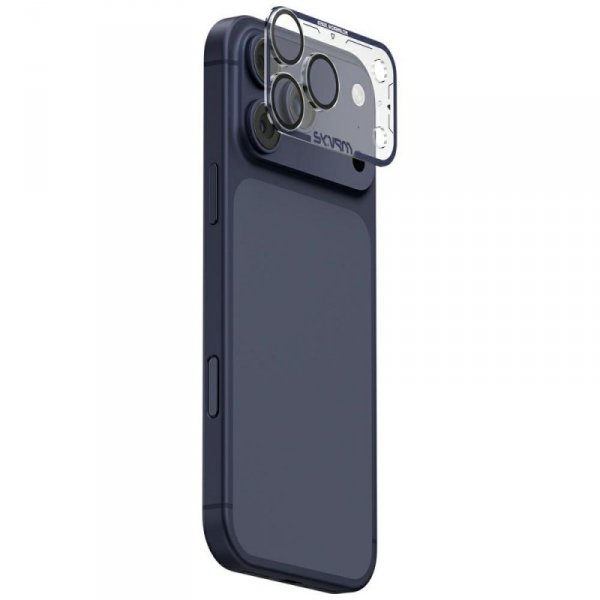 Szkło na obiektyw aparatu Skinarma Magma Full Matte do iPhone 17 Pro Max niebieski