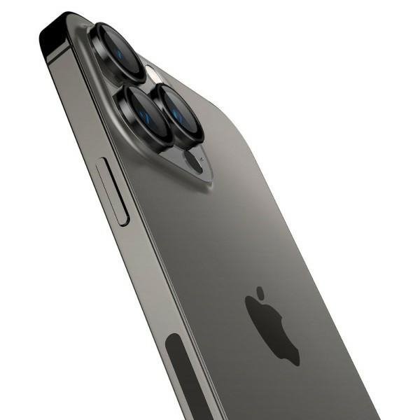 Spigen Optik.Tr Camera iPhone 14 Pro/ 14 Pro Max / 15 Pro / 15 Pro Max EZ FIT Lens 2szt./2pcs czarny/black AGL05205