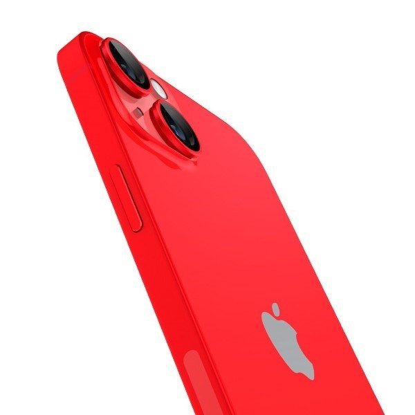 Spigen Optik.Tr Camera iPhone 14/14 Plus EZ FIT Lens 2szt./2pcs czerwony/red AGL05605