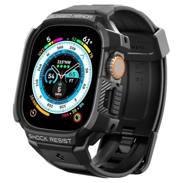 Spigen Rugged Armor Pro Apple WatchUltra 49mm czarny/black ACS05460