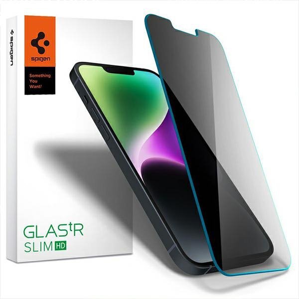Spigen Glas.TR Slim iPhone 14/13 Pro/13 Privacy AGL05211 szkło hartowane AGL03393
