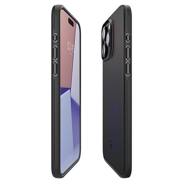 Spigen Thin Fit iPhone 15 Pro 6.1&quot; czarny/black ACS06686