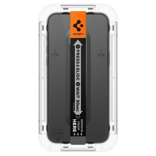 Spigen Glas.TR FC iPhone 15 Pro Max 6.7&quot;&quot;EZ FIT&quot; 2 szt. szkło hartowane czarna ramka AGL06873