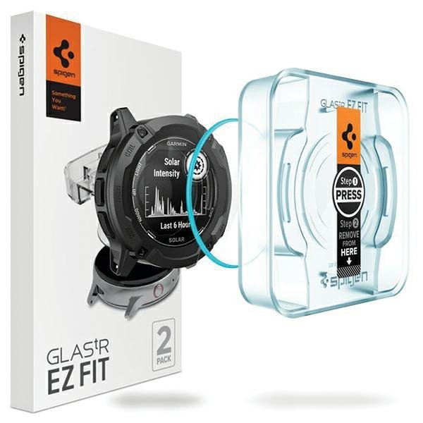 Spigen Glas.TR Garmin Instinct 2X Solar2-Pack &quot;EZ FIT&quot; AGL07593 szkło hartowane