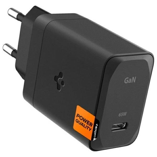 Ładowarka sieciowa Spigen GAN-651 65W    USB-C ArcStation Pro + kabel USB-C czarny/black ACH05475