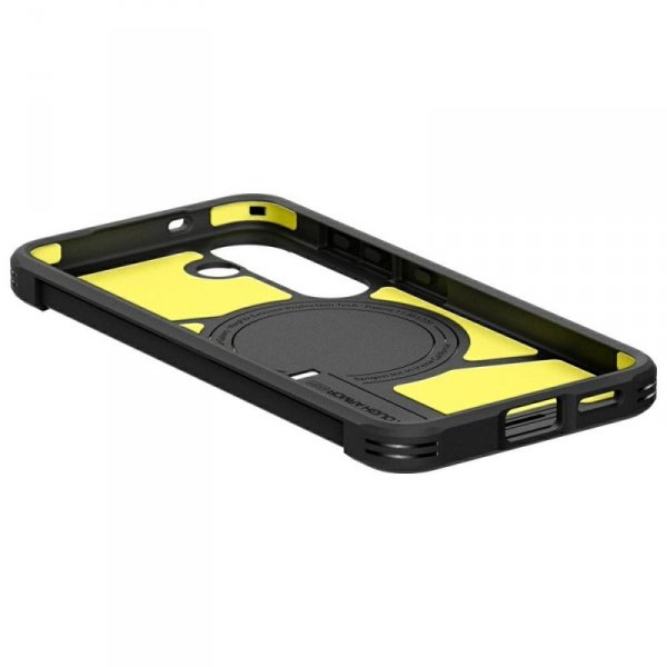 Etui Spigen Tough Armor MagSafe do       Samsung Galaxy S25 zielony