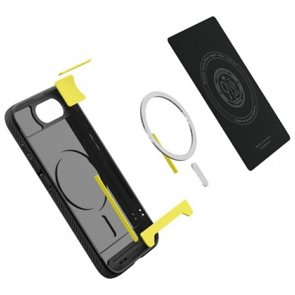 Etui Spigen Rugged Armor Mag MagSafe do  iPhone 16e czarny