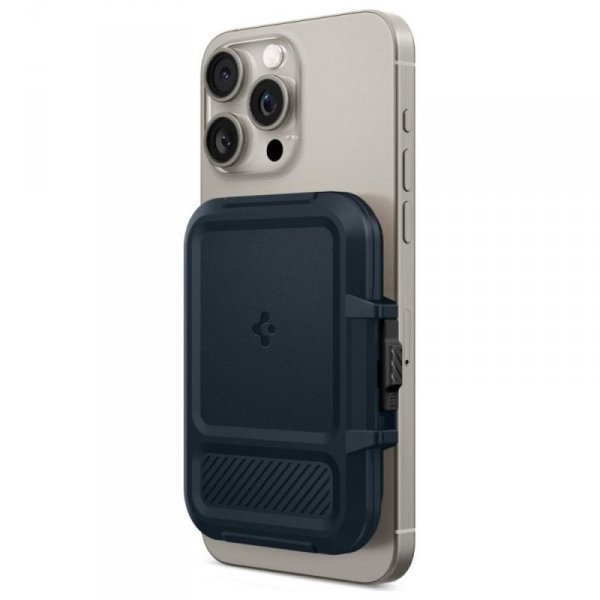 Magnetyczny portfel Spigen Lock Fit      MagSafe metal slate
