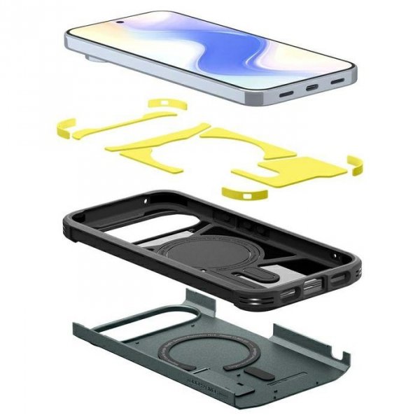 Etui Spigen Tough Armor MAG MagSafe do   Google Pixel 10 Pro XL zielony