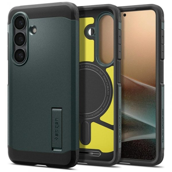 Etui Spigen Tough Armor Mag MagSafe do   Samsung Galaxy S26+ zielony