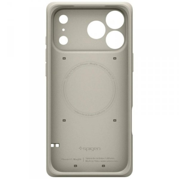 Etui Spigen Classic LS MagSafe do iPhone 17 Pro kamienny