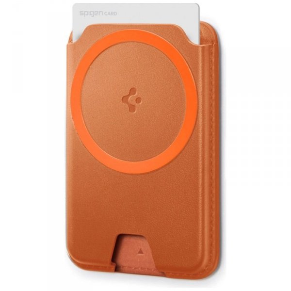 Magnetyczny portfel Spigen Valentinus    MagFit+ MagSafe pomarańczowy