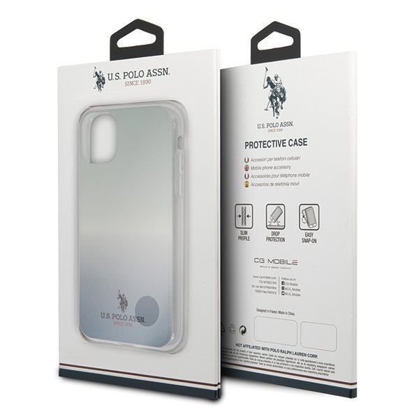 US Polo USHCN58TRDGLB iPhone 11 Proniebieski/blue Gradient Pattern Collection