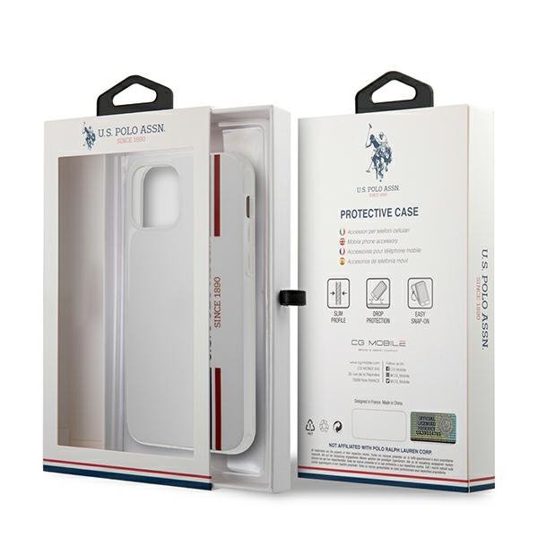 US Polo USHCP12MPCUSSWH iPhone12/12 Pro 6,1&quot; biały/white Tricolor Collection