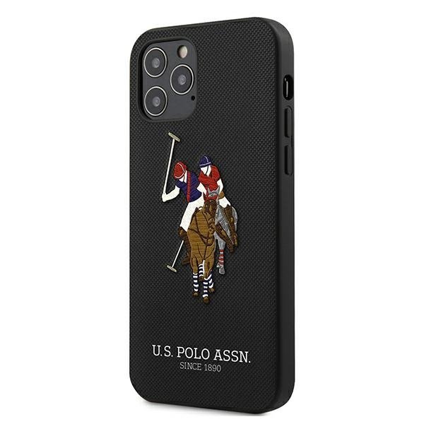 US Polo USHCP12MPUGFLBK iPhone 12/12 Pro 6,1&quot; czarny/black Polo Embroidery Collection