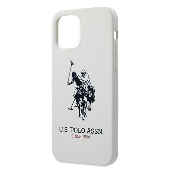 US Polo USHCP12MSLHRWH iPhone 12/12 Pro6,1&quot; biały/white Silicone Collection