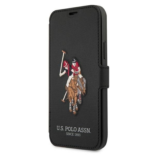 US Polo USFLBKP12SPUGFLBK iPhone 12 mini5,4&quot; czarny/black book Polo Embroidery Collection