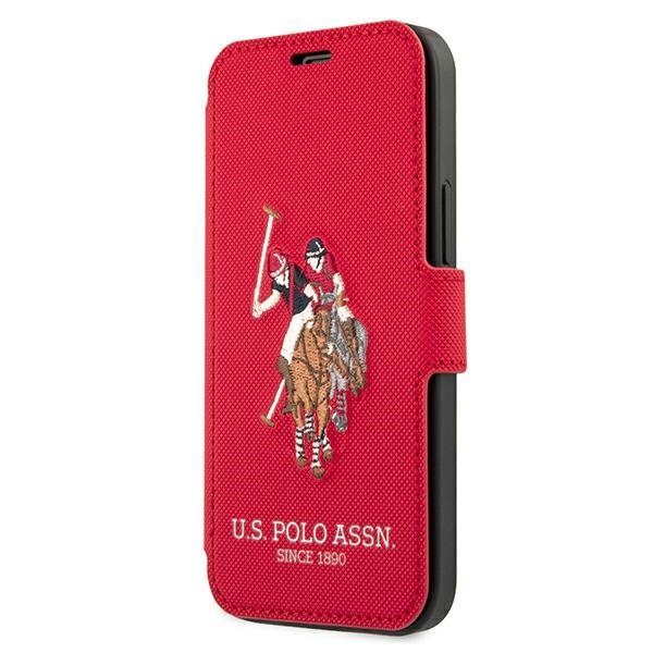 US Polo USFLBKP12SPUGFLRE iPhone 12 mini 5,4&quot; czerwony/red book Polo Embroidery Collection