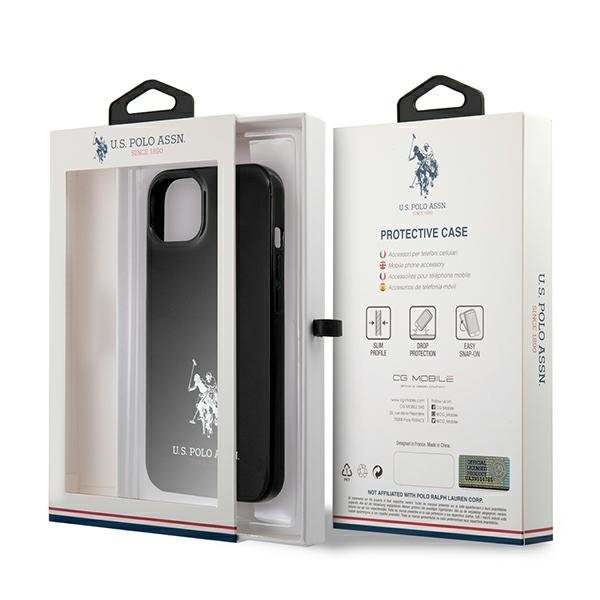 US Polo USHCP13SUMHK iPhone 13 mini 5,4&quot; czarny/black hardcase Horses Logo