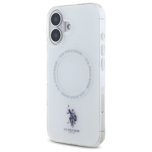 US Polo USHMP16SHOCLDPW iPhone 166.1&quot; biały/white IML Ring MagSafe
