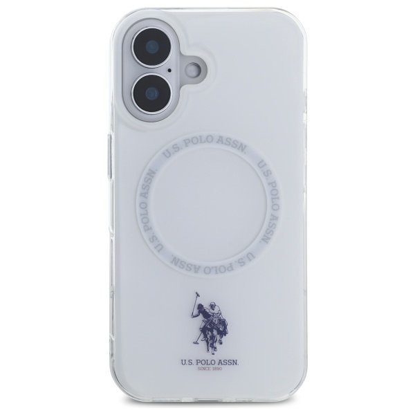 US Polo USHMP16SHOCLDPW iPhone 166.1&quot; biały/white IML Ring MagSafe