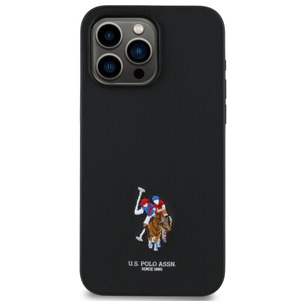US Polo USHCP15XPEMK iPhone 15 Pro Max   6,7&quot; czarny/black Embroidered DH Color