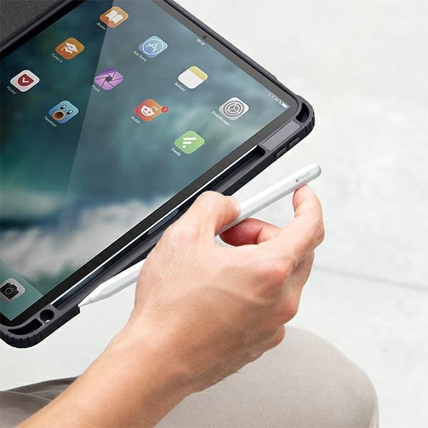 UNIQ etui Moven iPad Pro 11&quot; (2021/2020) iPad Air 10.9&quot; (2022/2020) Antimicrobial szary/charcoal grey