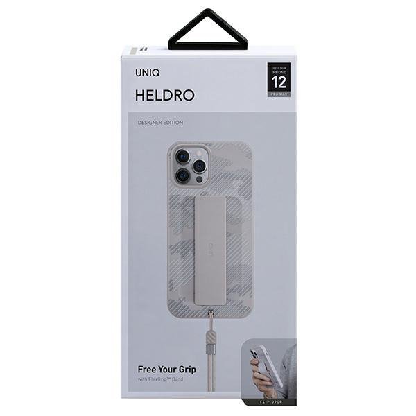UNIQ etui Heldro iPhone 12 Pro Max 6,7&quot;beżowy moro/ivory camo Antimicrobial