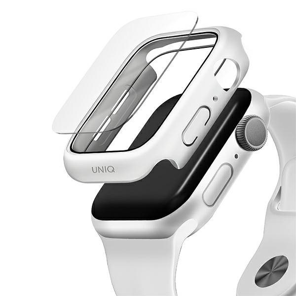 UNIQ etui Nautic Apple Watch Series4/5/6/SE 44mm biały/white