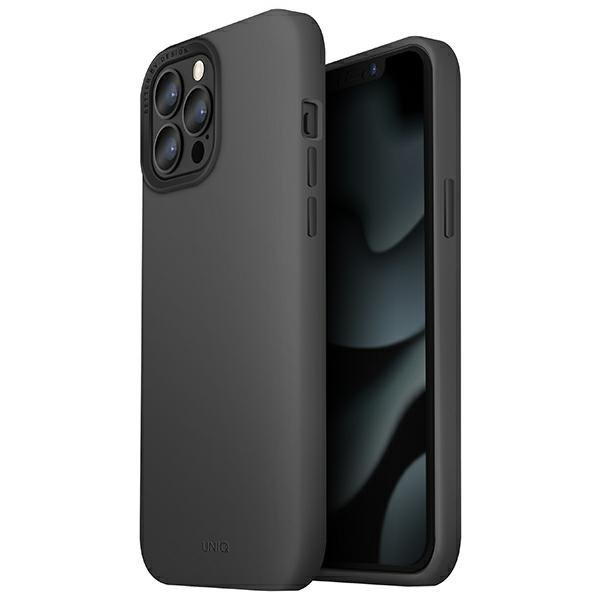 UNIQ etui Lino Hue iPhone 13 Pro Max6,7&quot; szary/charcoal grey MagSafe