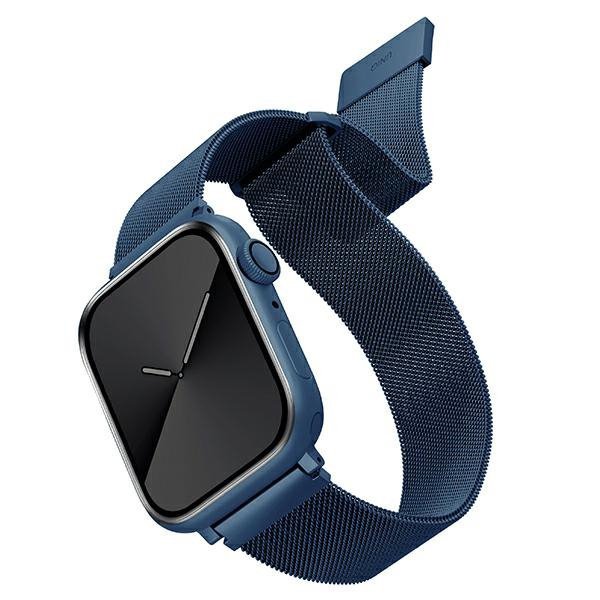 UNIQ pasek Dante Apple Watch Series1/2/3/4/5/6/7/8/9/SE/SE2 42/44/45mm Stainless Steel niebieski/cobalt blue