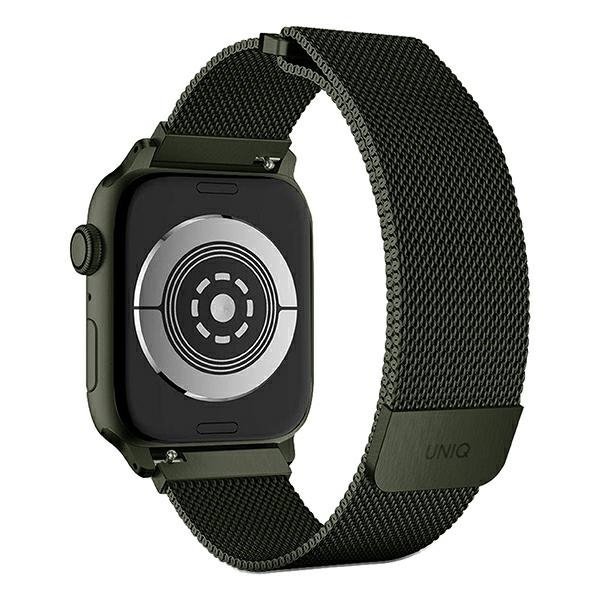 UNIQ pasek Dante Apple Watch Series1/2/3/4/5/6/7/8/9/SE/SE2 42/44/45mm Stainless Steel zielony/green