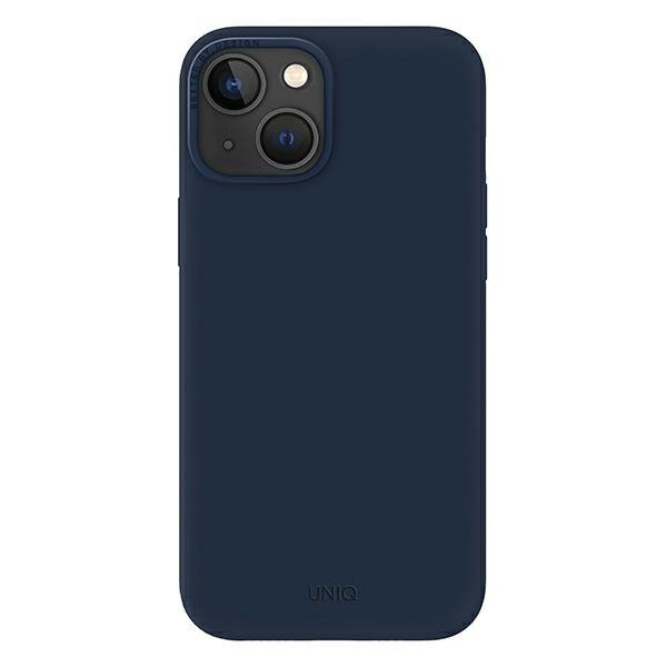 UNIQ etui Lino iPhone 14 / 15 / 13 6,1&quot;niebieski/marine blue