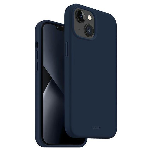 UNIQ etui Lino iPhone 14 Plus / 15 Plus6.7&quot; niebieski/marine blue