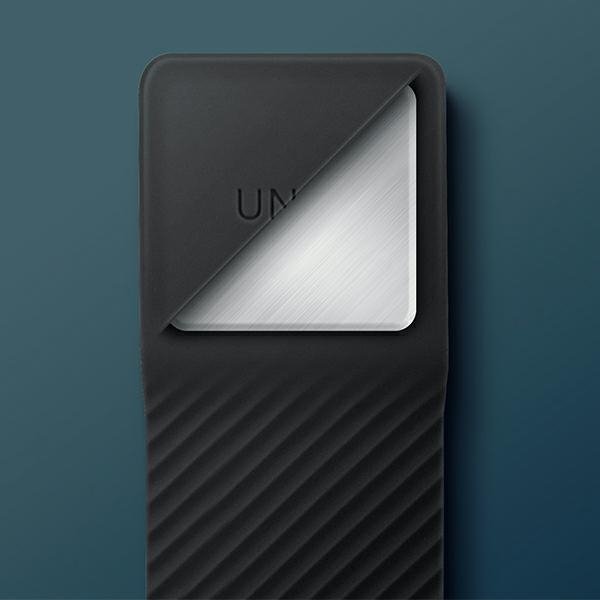 UNIQ etui Heldro Mount iPhone 14 / 15 /13 6,1&quot; czarny/vapour smoke