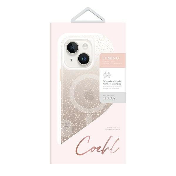 UNIQ etui Coehl Lumino iPhone 14 Plus/ 15 Plus 6.7&quot; złoty/champagne gold