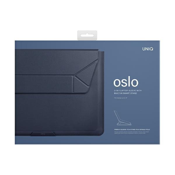 UNIQ etui Oslo laptop Sleeve 14&quot; niebieski/abyss blue