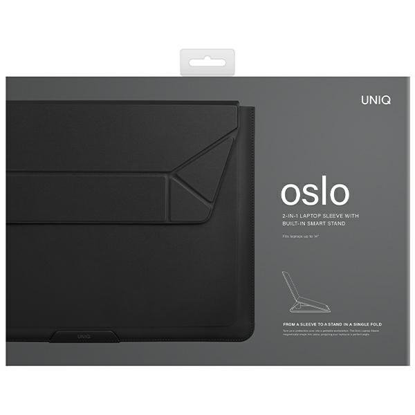 UNIQ etui Oslo laptop Sleeve 14&quot; czarny/black