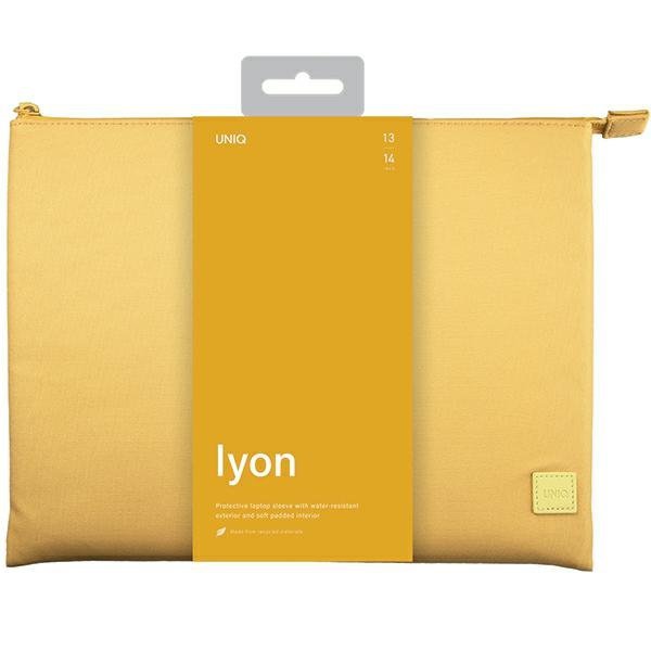 UNIQ etui Lyon laptop Sleeve 14&quot; żółty/canary yellow Waterproof RPET