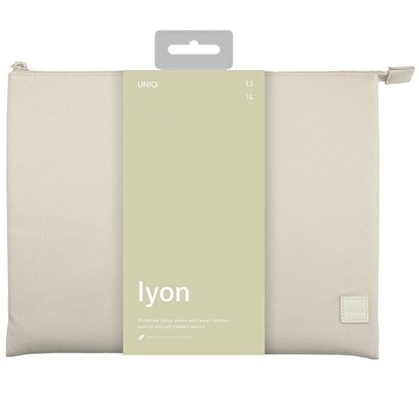 UNIQ etui Lyon laptop Sleeve 14&quot; beżowy/seasalt light beige Waterproof RPET