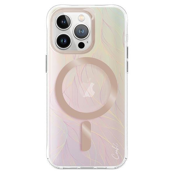 UNIQ etui Coehl Willow iPhone 15 Pro 6.1&quot; Magnetic Charging opal/iridescent