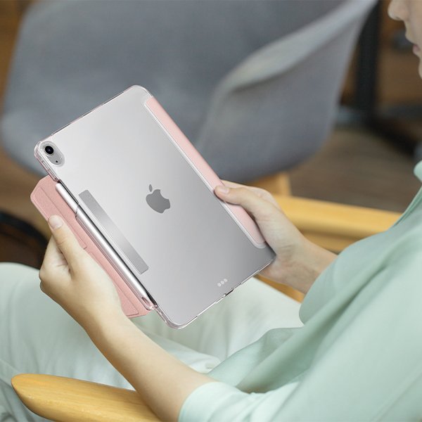 UNIQ etui Camden Click iPad Air 11&quot;      (2024/2025) / iPad Air 10.9&quot; (2022/2020) różowy/blush pink