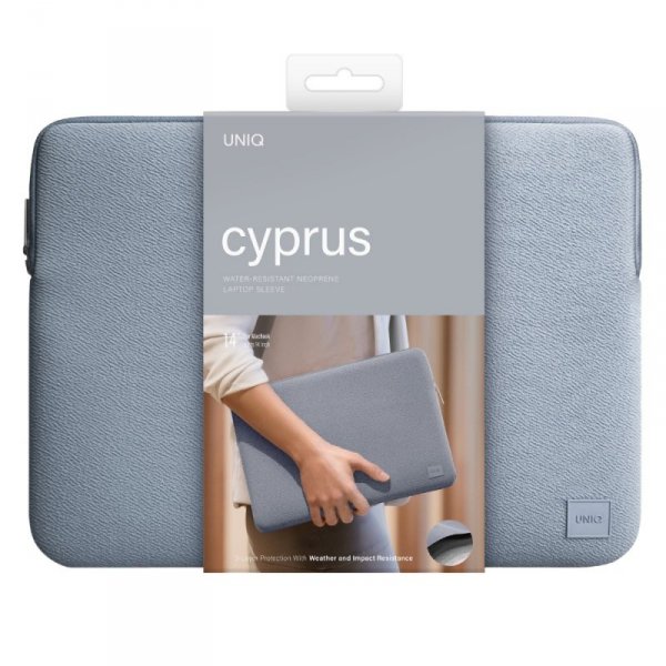 UNIQ torba Cyprus laptop Sleeve 14&quot;      niebieski/cloud blue water-resistant neoprene