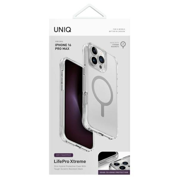 UNIQ etui LifePro Xtreme iPhone 16 Pro Max 6.9&quot; Magclick Charging przezroczysty/frost clear