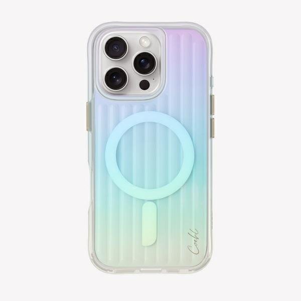 UNIQ etui Coehl Linear iPhone 16 Pro 6.3&quot; Magnetic Charging opal/iridescent