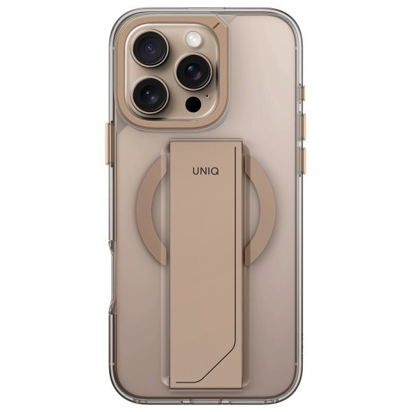 UNIQ etui Heldro Max iPhone 16 Pro Max 6.9&quot; Magclick Charging złoty/taupe gold