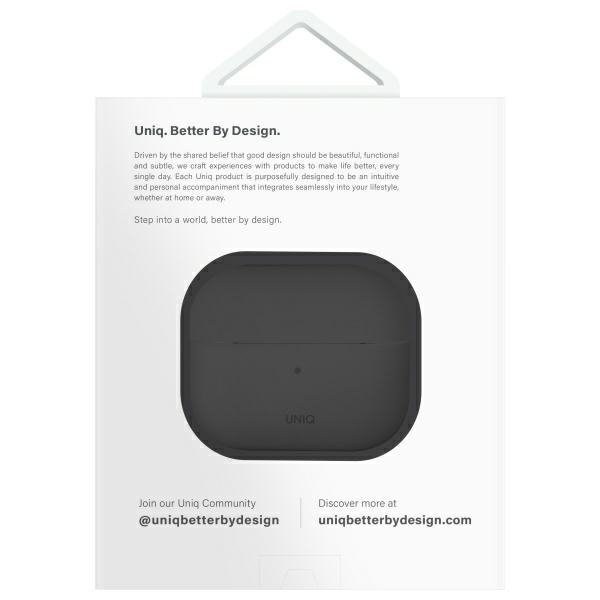 UNIQ etui Lino AirPods 4 Silicone        szary/ash grey