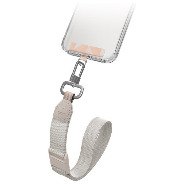 UNIQ Vista uniwersalna smycz do telefonu 2w1 brzoskwiniowo-beżowy/peach beige